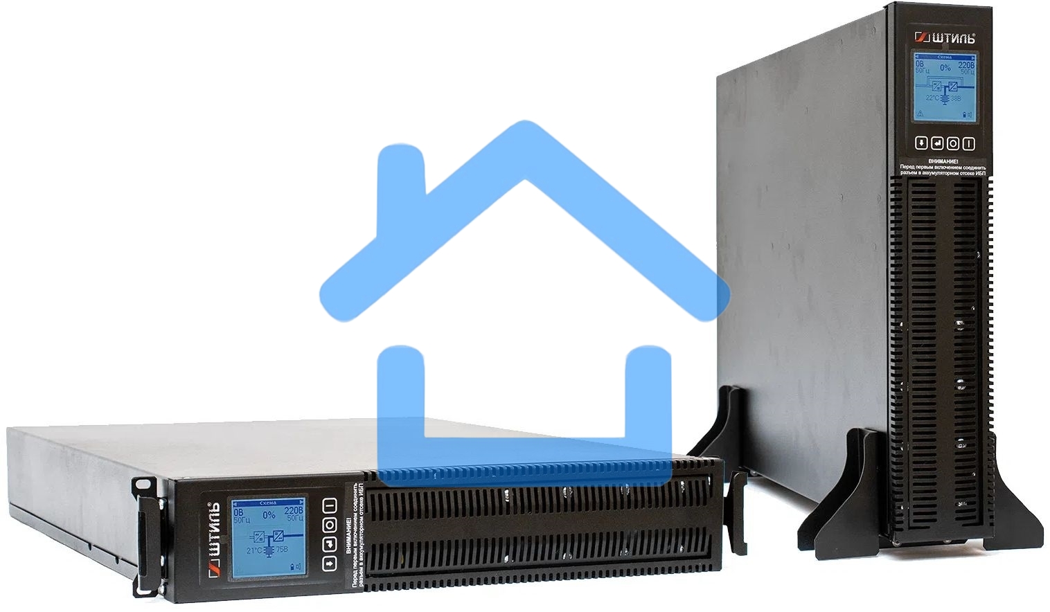 Источник бесперебойного питания ШТИЛЬ 2000 ВА; on-line; батарея: 72В, int, ext (no incl; 2U; rack / tower