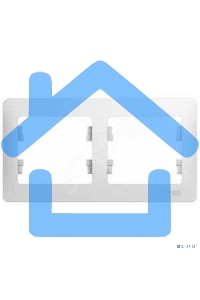 Рамка 2-м Glossa горизонт. белый SchE GSL000102