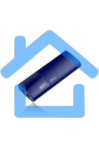 Флешка USB 8 Gb, Silicon Power Ultima U05, USB 2.0, R/W, синий