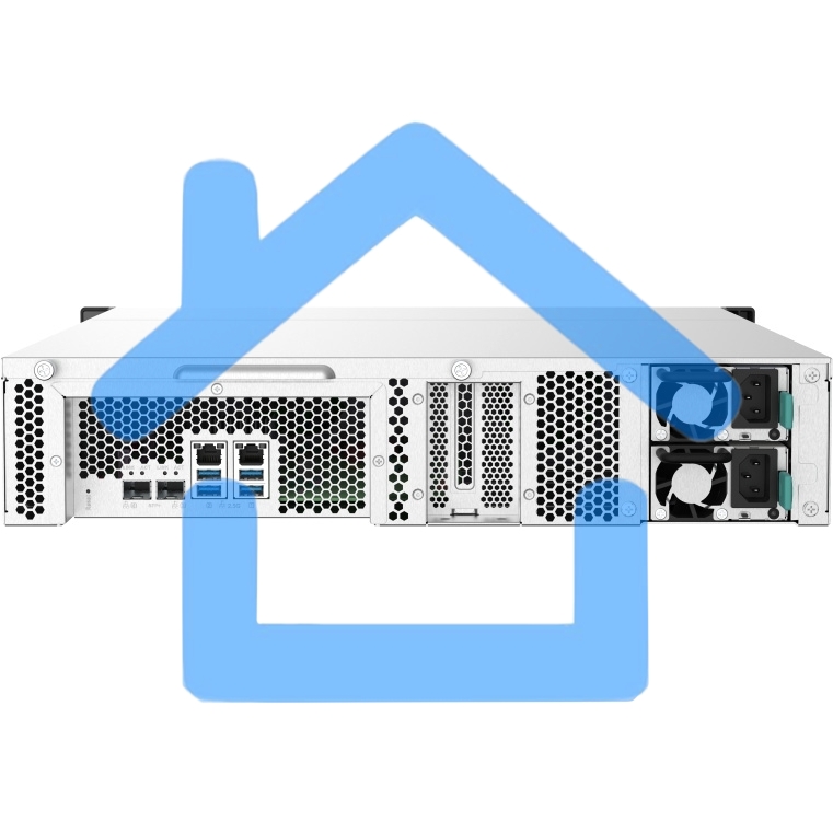 Сетевое хранилище без дисков SMB QNAP TS-832PXU-RP-4G 8-Bay 2U rackmount NAS, AL324 quad-core 1.7 GHz, 1x4Gb DDR4 RAM (max 1x16Gb), SATA 6Gb/s, 2x 10GbE SFP+ LAN, 2x 2.5 GbE LAN, 2xPSU. W/o RAIL-B02
