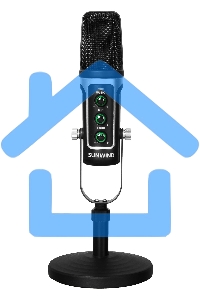 Микрофон проводной SunWind SW-SM500G 1.8м черный