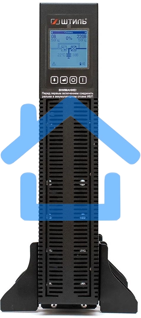 Источник бесперебойного питания ШТИЛЬ 2000 ВА; on-line; батарея: 72В, int, ext (no incl; 2U; rack / tower