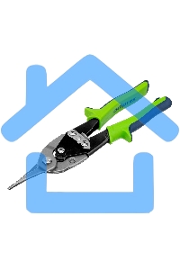 Ножницы по металлу, 250 мм, прямой рез, сталь С55,двухкомпонентные рукоятки СИБРТЕХ