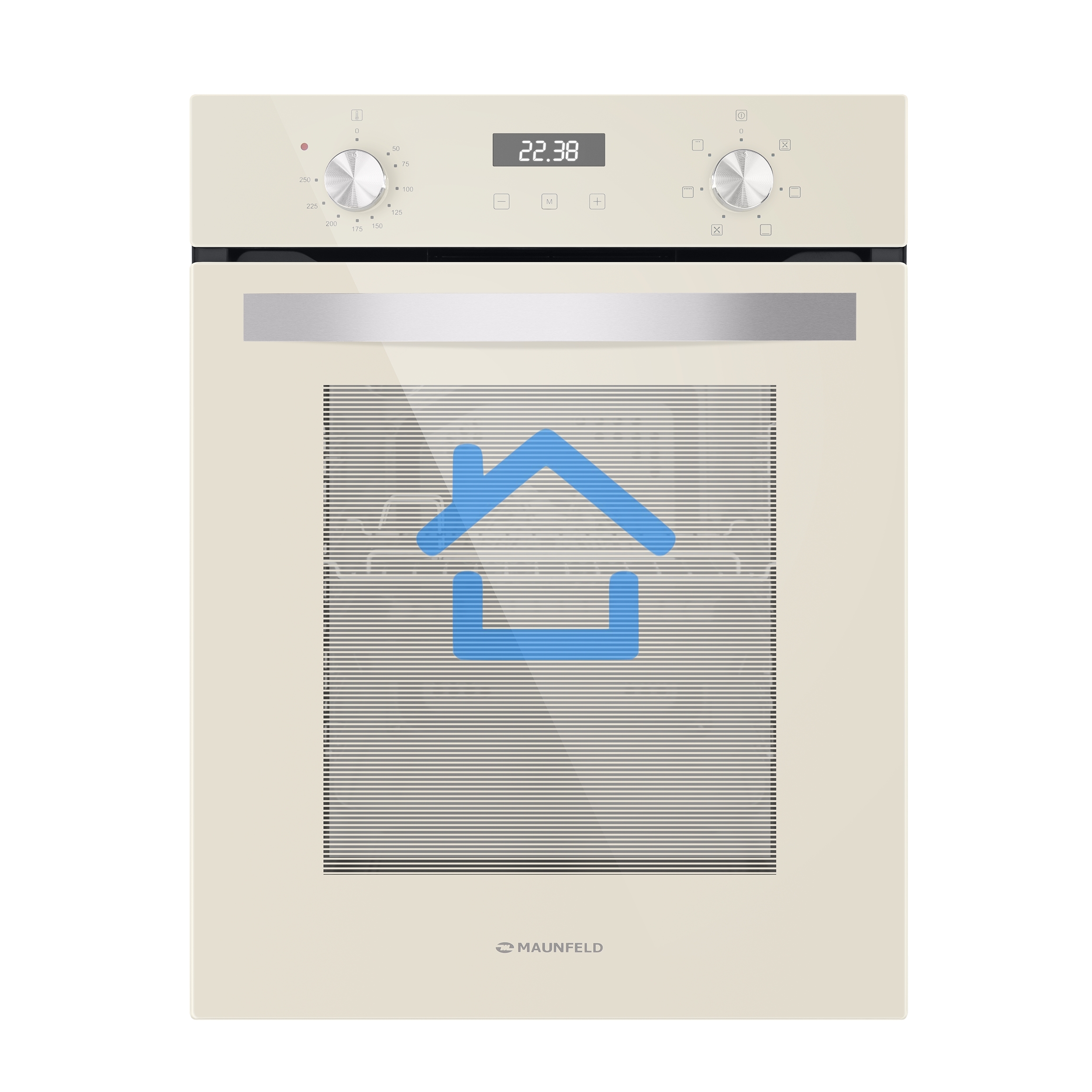 Шкаф духовой электрический Maunfeld EOEM516BG, 45 см, 51 л, бежевый, встраиваемый