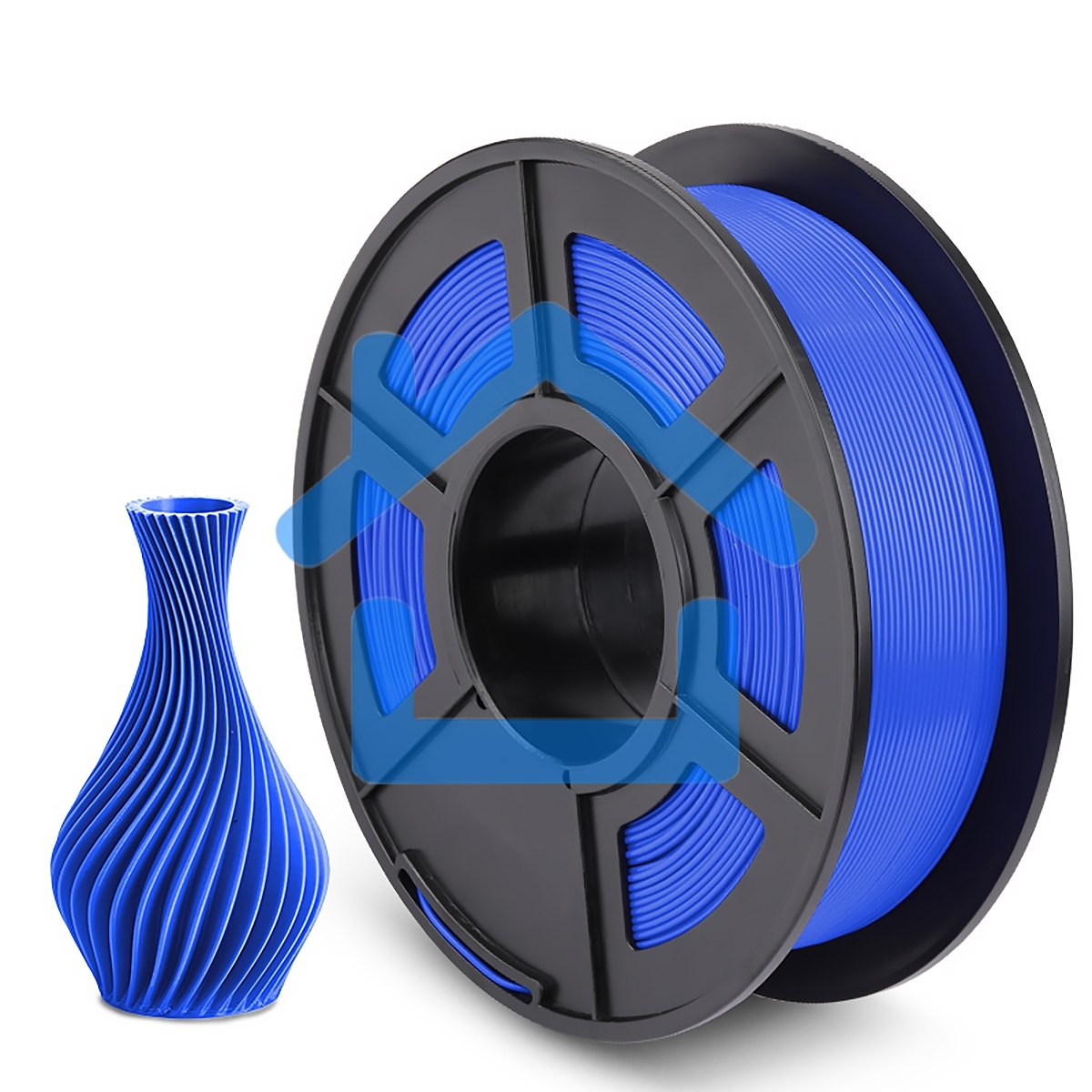 Филамент NVPRINT PLA Blue для 3D печати диаметр 1.75мм длина 330 метров масса 1 кг