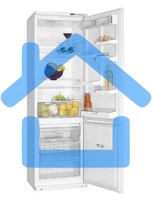 Холодильник Atlant ХМ-6024-080 серебристый двухкамерный 246/101л морозилка снизу