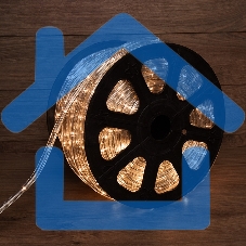 Дюралайт Neon-night LED, свечение с динамикой (3W) - теплый белый, 24 LED/м, бухта 100м