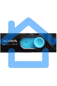 Флешка USB ADATA UV220 (AUV220-32G-RBKBL), 32 Gb, USB 2.0, R/W 15/5, черный/голубой