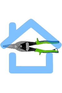 Ножницы по металлу, 250 мм, прямой рез, сталь С55,двухкомпонентные рукоятки СИБРТЕХ