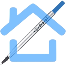 Стержень роллер Parker Quink Z01 (CW1950311) M 0.7мм, синие чернила, без упаковки