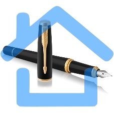 Набор ручек Parker Urban Core FK200 (CW2093381) Muted черный GT сталь нержавеющая, подарочная коробка ручка перьевая, ручка шариковая