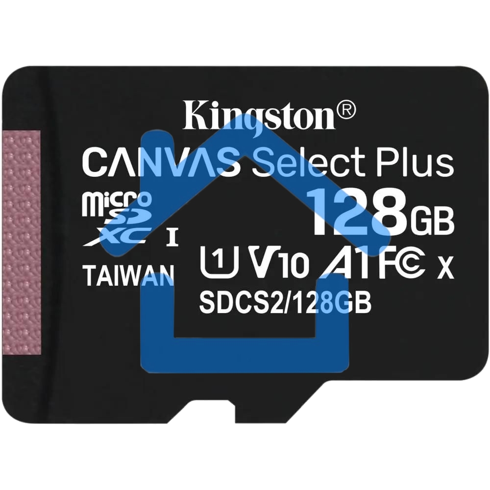 Флеш карта Kingston 128Gb micSDXC Canvas Select Plus 100R A1 C10 Single Pack w/o ADP EAN: 740617299076