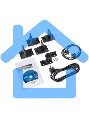 Источник бесперебойного питания ИБП Бастион RAPAN-UPS 3000 RACK+4x9Ah (2100 Вт, Line-interactive, встроенные АКБ 6 шт.x 9Ah) 8960