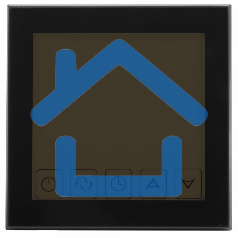 Терморегулятор сенсорный с автоматическим программированием Rexant, R200B, черный