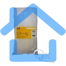 Хомут кабельный 2.5х100 нейл. бел. (уп.100шт) ИЭК UHH31-D025-100-100