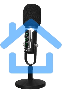 Микрофон проводной SunWind SW-SM500G 1.8м черный