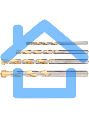 Набор сверл Matrix по бетону Golden Line 5 - 6 - 8 - 10мм