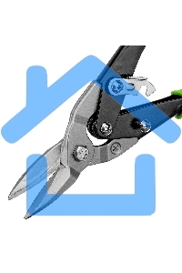 Ножницы по металлу, 250 мм, прямой рез, сталь С55,двухкомпонентные рукоятки СИБРТЕХ