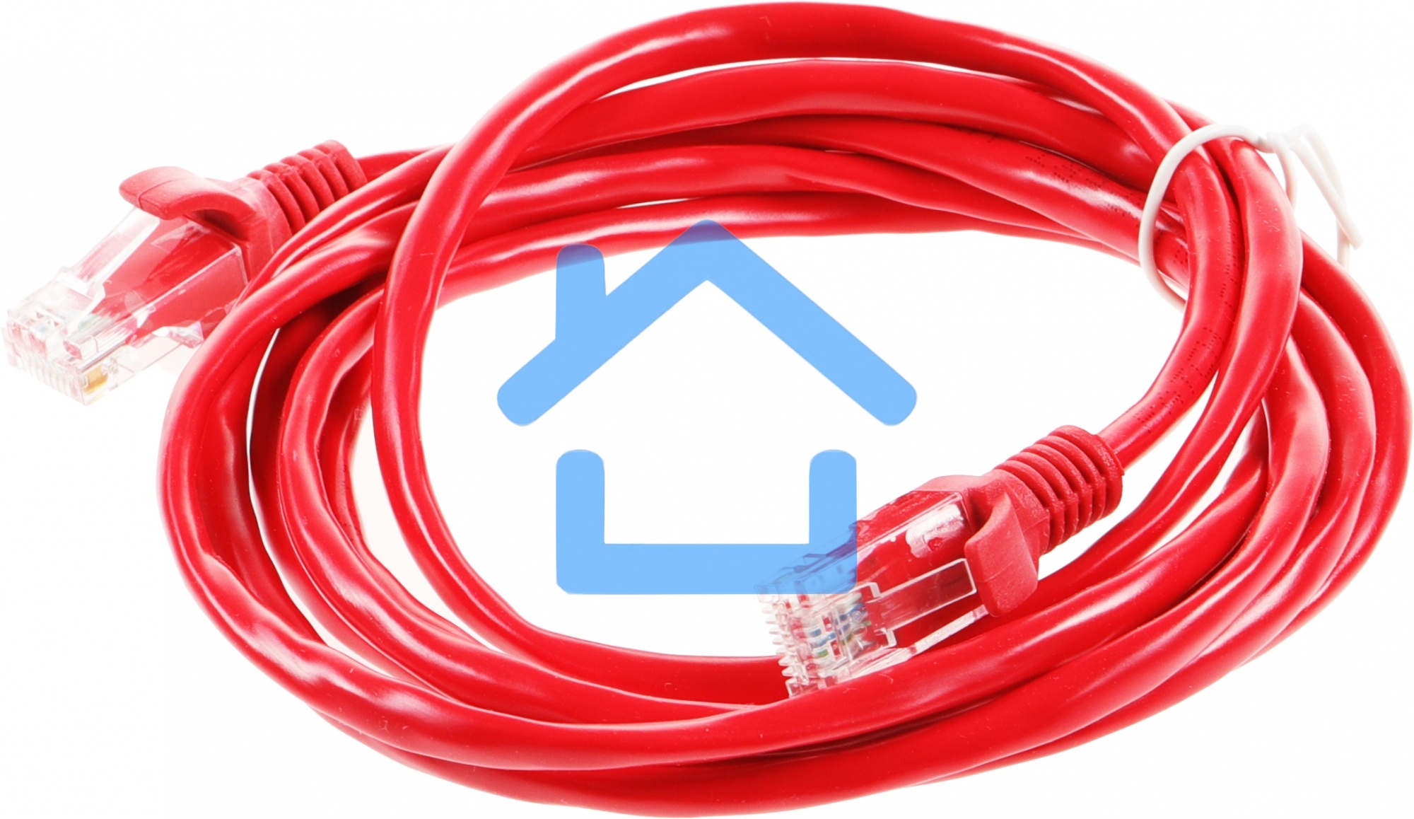 Патч-корд UTP Cablexpert кат.5e, 2м, литой, многожильный (красный)