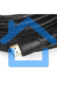 Кабель Greenconnect 3.0m HDMI версия 2.0, HDR 4:2:2, Ultra HD, 4K 60 fps 60Hz/5K*30Hz, 3D, AUDIO, 18.0 Гбит/с, 28/28 AWG, OD7.3мм, тройной экран, черный нейлон, GCR-HM811-3.0m