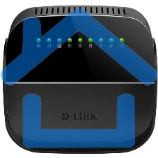 Роутер беспроводной D-Link DSL-2640U/R1A ADSL2+ черный ANNEX А