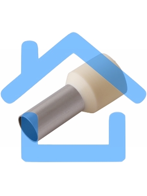 Наконечник штыревой втулочный изолированный F-12 мм 16 мм² (НШВи 16-12) слоновая кость Rexant