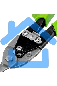 Ножницы по металлу, 250 мм, прямой рез, сталь С55,двухкомпонентные рукоятки СИБРТЕХ