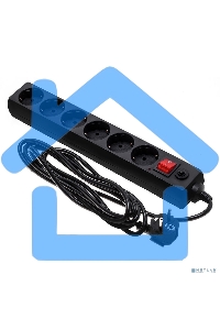Сетевой фильтр Buro 600SH-16-3-B 3м (6 розеток) черный (коробка)