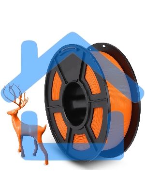 Филамент NVPRINT PLA Orange для 3D печати диаметр 1.75мм длина 330 метров масса 1 кг