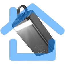 Портативный аккумулятор Hoco J123C, 60000мА·ч, 3A, с дисплеем, черный