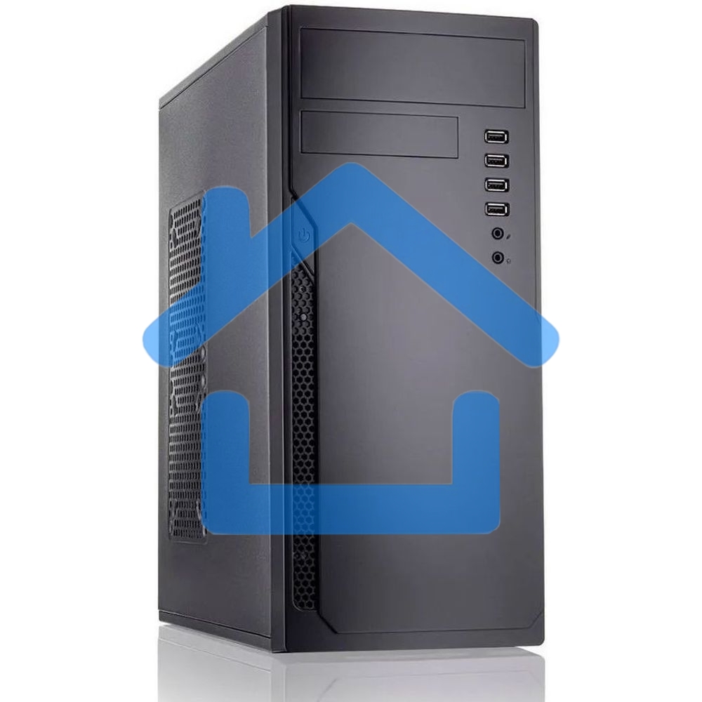 Компьютерный корпус c блоком питания Foxline FL-301-FZ450-RW ATX case, черный, 450 Ватт w/PSU 450W 8см, w/4xUSB 2.0, w/o FAN, w/DVD-RW, w/C13-C14 cable 1.5m