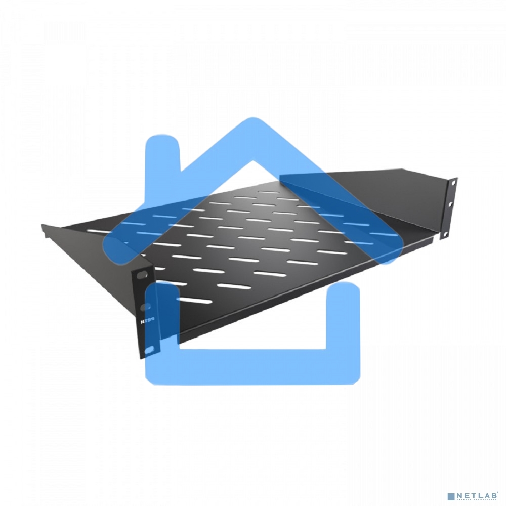 Полка стационарная NTSS NTSS-FF-350-BL 2U нагр.:20кг. 19
