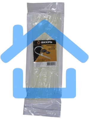 Хомут нейлоновый 3,6*250 Б (100шт)