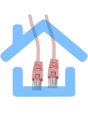 Патч-корд UTP Cablexpert PP12-3M/RO кат.5e, 3м, литой, многожильный (розовый)