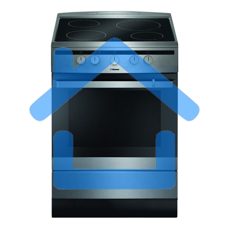 Плита электрическая Hansa FCCX64000 серебристый, конфорок 4 шт, духовка 69 л, 60 см x 85 см x 60 см
