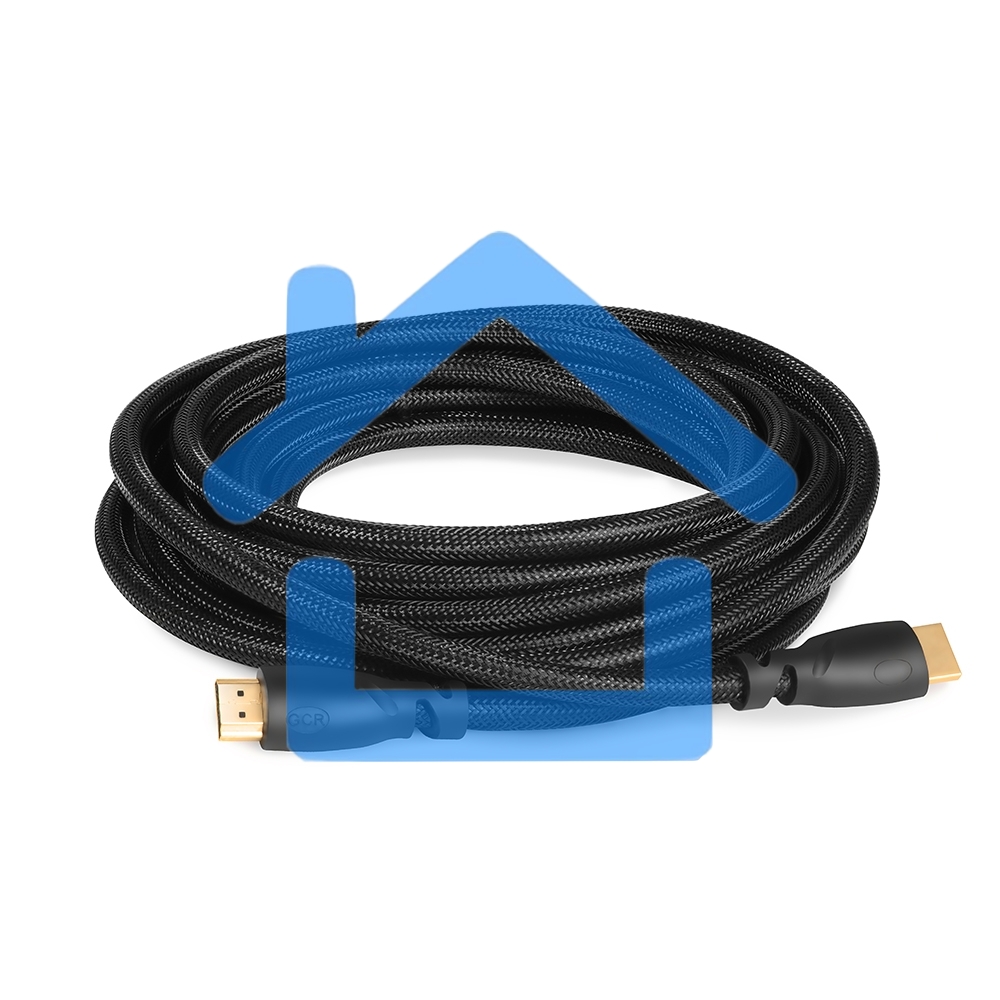 Кабель Greenconnect 3.0m HDMI версия 2.0, HDR 4:2:2, Ultra HD, 4K 60 fps 60Hz/5K*30Hz, 3D, AUDIO, 18.0 Гбит/с, 28/28 AWG, OD7.3mm, тройной экран, черный нейлон, GCR-HM811-3.0m