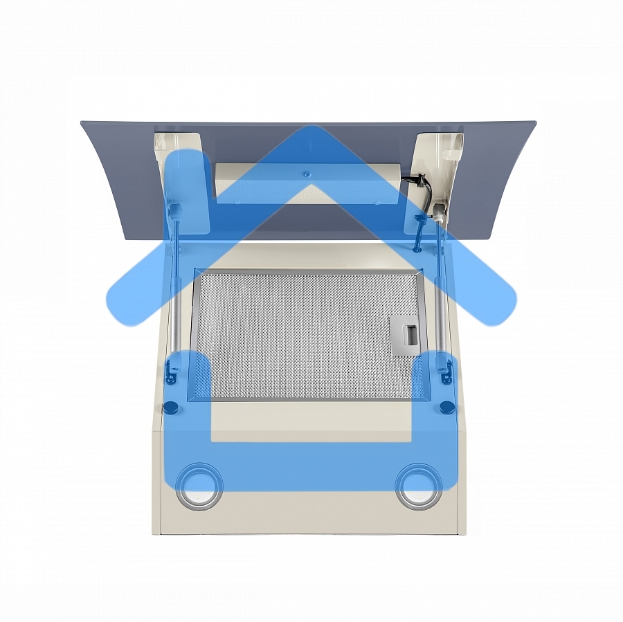 Вытяжка наклонная Maunfeld Sky Star Chef 60 бежевый, 60 см, 1000 куб. м/ч, 54 дБ