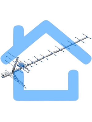 Антенна наружная Rexant для цифрового ТВ DVB-T2, RX-416