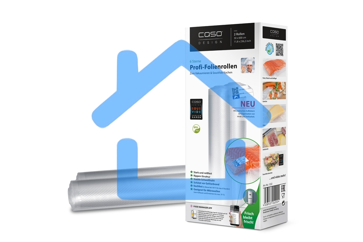 Рулоны д/вак.упак. CASO VC 30*600