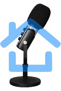 Микрофон проводной SunWind SW-SM500G 1.8м черный