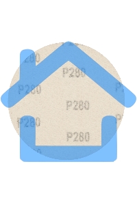 Круг абразивный на ворсовой подложке под 