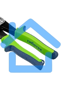 Ножницы по металлу, 250 мм, прямой рез, сталь С55,двухкомпонентные рукоятки СИБРТЕХ