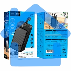 Портативный аккумулятор Hoco J123C, 60000мА·ч, 3A, с дисплеем, черный