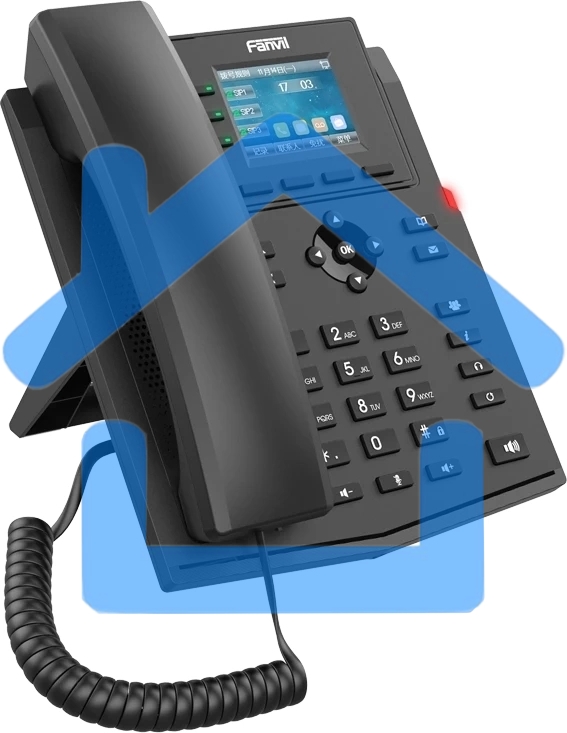Телефон IP Fanvil X303-2 Wire черный