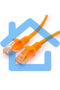 Патч-корд UTP Cablexpert PP12-0.5M/O кат. 5e, 0.5м, литой, многожильный (оранжевый)