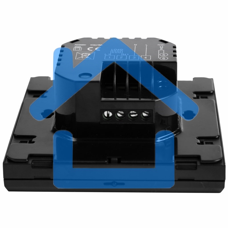 Терморегулятор сенсорный с автоматическим программированием Rexant, R200B, черный