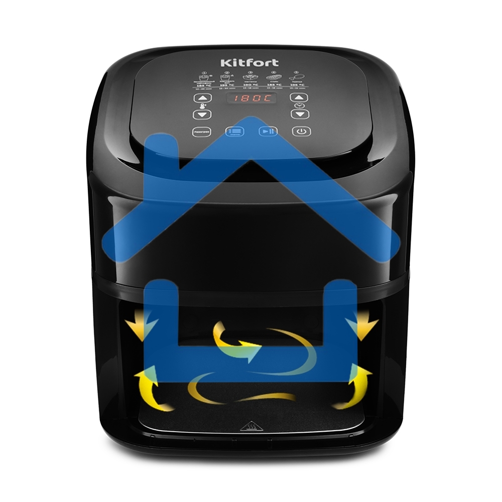 Аэрогриль Kitfort KT-2215 1500Вт черный