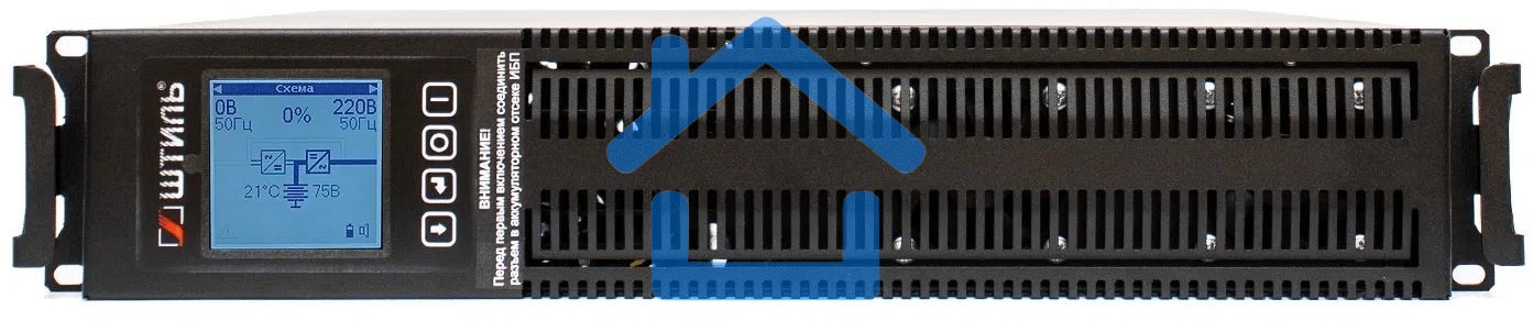 Источник бесперебойного питания ШТИЛЬ 2000 ВА; on-line; батарея: 72В, int, ext (no incl; 2U; rack / tower