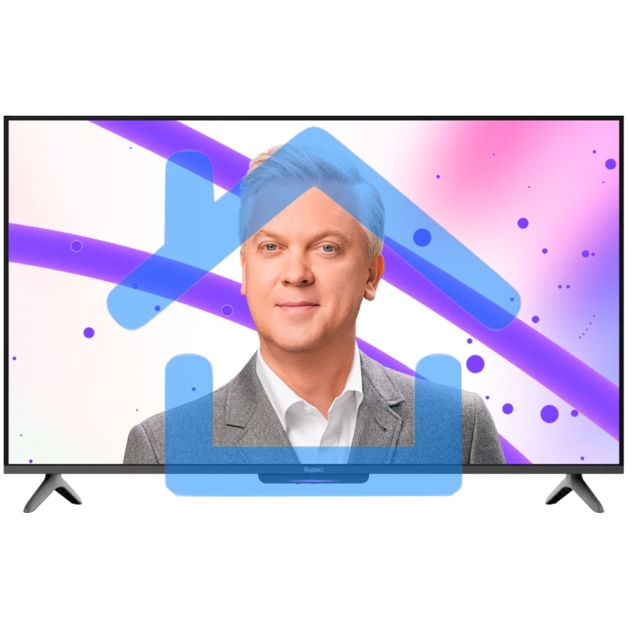 Телевизор Яндекс 43'' YNDX-00074 черный LED UHD 60Hz Алиса 3/32Gb