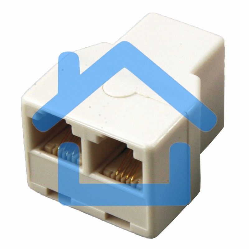 Телефонный двойник Rexant RJ-14(6P4C) (гнездо - 2 гнезда)